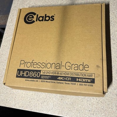 CE Labs UHD860 1x8 HDR - UHD 4K-60 HDMI Amplifier Distribution PRO-GRADE