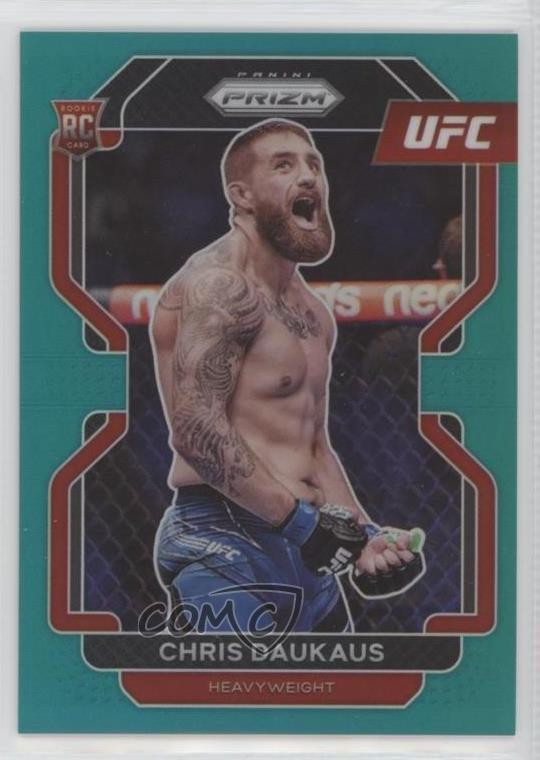 2022 Panini Prizm UFC Teal Prizm 8/49 Chris Daukaus #199 0zz3