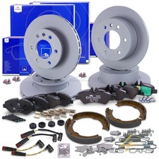 ATE BREMSSCHEIBEN +BEL&Auml;GE VORNE+HINTEN F&Uuml;R MERCEDES SPRINTER B906 VW CRAFTER 2E