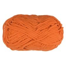 Chenille Yarn Velvet Blanket Yarn 100g/3.5oz Polyester Soft Knitting Dark Orange