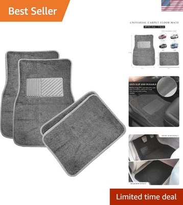 4PCS Car Floor Mats, Anti-Slip Waterproof Car Carpets with Safety Heel Pad, H...