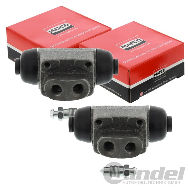 2X Mapco Radbremszylinder 22,2Mm Hinten Passend FüR Ford Courier Escort Fiesta-image