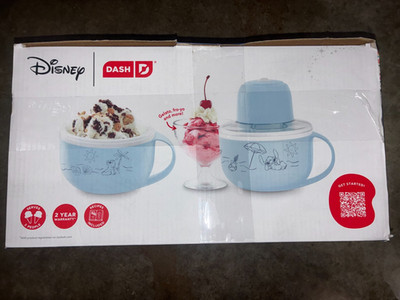 New Disney Dash My Mug Ice Cream Maker Bundle Stitch Recipes Included
