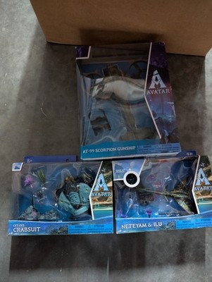 Avatar World of Pandora AT-99 Scorpion Gunship, Get Ops Crabsuit & Neteyam New