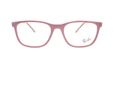 Ray Ban RB7244 Brille Gestell - Polished Rot Cherry 8099 - 53-18-140 - NEU