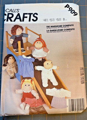 Vintage 16'' & 18'' Doll Wardrobe Complete Pattern McCalls Uncut