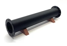 1:48 O Gauge Black Flange Pipe Load