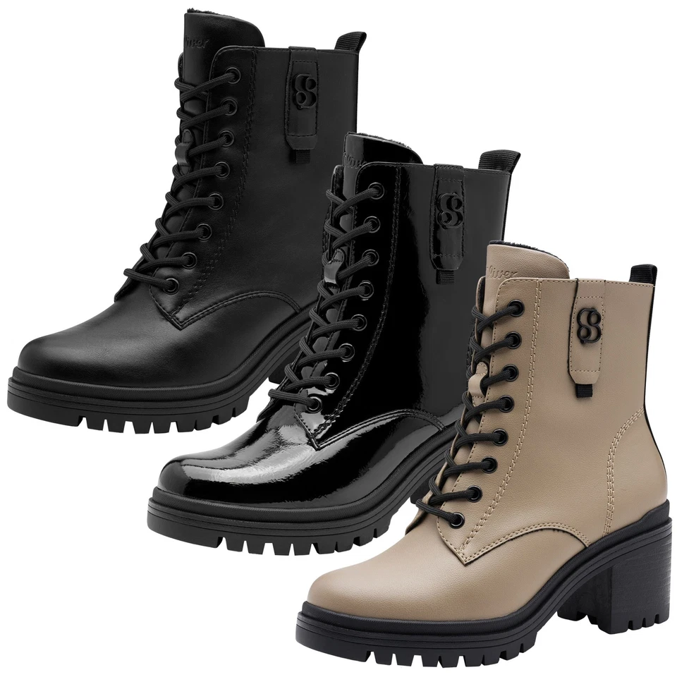s.Oliver Bottine Femme avec Plateau et Talon Bloc Bout Rond 5-25223-43 - Photo 1/1