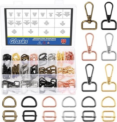 Hummer Schließe Kit 30 Sets drehbar 6 Farben D-Ring Snap Haken Zubehör für DIY