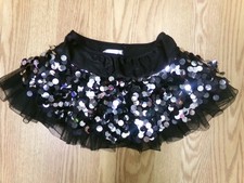 Dance Dance Skirt Weissman Black/Silver Medium Child Skirt Ballet Tap Jazz