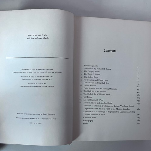 Wildlife in America Peter Matthiessen Hardcover 1959 First Edition - Picture 5 of 8