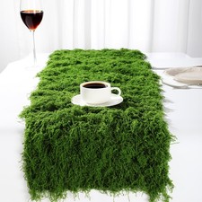 1 PC Christmas Fake Moss Table Runner Crafts 12 x 71 Inch Artificial Green Sheet