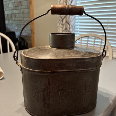 Lisk Coal Miner's Lunch Pail, a collectible tin box with a wooden handle