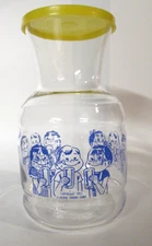 Vintage 1951 General Foods Federal Glass Handi-Serv Carafe Pitcher w/ Lid