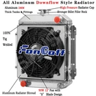 3 Row Radiator+Shroud Fan fit 1970-1976 Nissan Datsun B110 1200 B210 1.2L