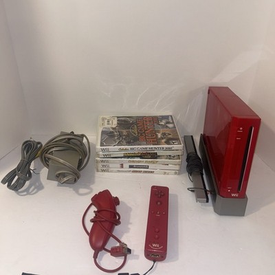 Nintendo Wii Red Console 25th Anniversary Plays GameCube TESTED W