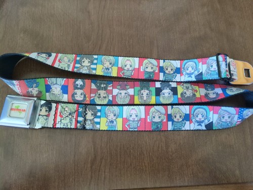 Rare Hetalia Axis Powers Anime Belt Buckle-Down Seat Belt Unisex, Made In USA