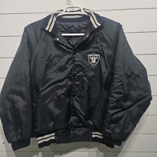 Vtg LA Las Vegas Oakland Raiders NFL Football Varsity Jacket Letterman Mens XL