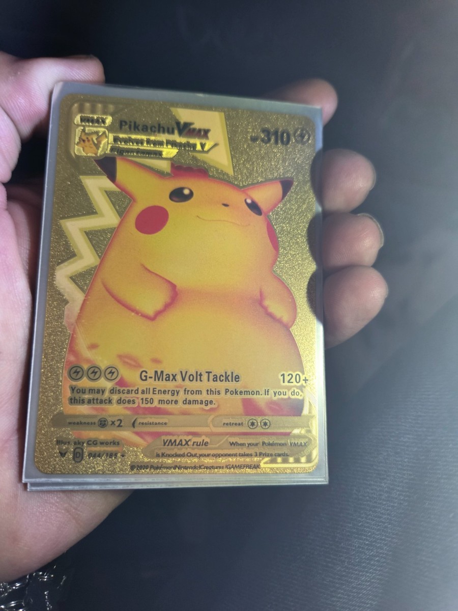 Pokemon Pikachu VMAX Gold Card - Collectible Trading Card HP 44310