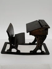 1976 Vintage Durham Industries Miniature Doll Furniture School Desk