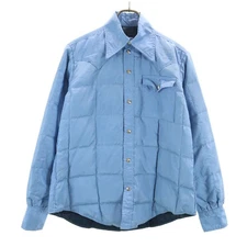 frostline kit 70s vintage Long sleeve Cotton filling shirt M Blue Men's