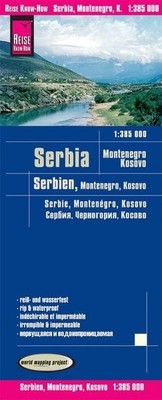 Reise Know-How Landkarte Serbien, Montenegro, Kosovo / Serbia, Montenegro, Ko...