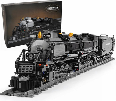 Big Boy Steam Train Building Block Model Toy Set for Adults
