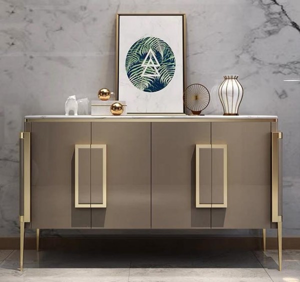 Luxus Modern Stil Kommode Sideboard Kommoden Holz Schrank Anrichte-image