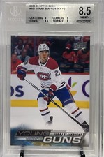 2022-23 Upper Deck Young Guns JURAJ SLAFKOVSKY Rookie BGS 8.5 Montreal Canadiens
