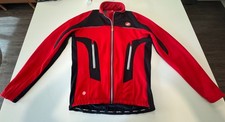 Castelli Espresso Due Jacket Mens M Cycling Gore Windstopper Red Black Fleece