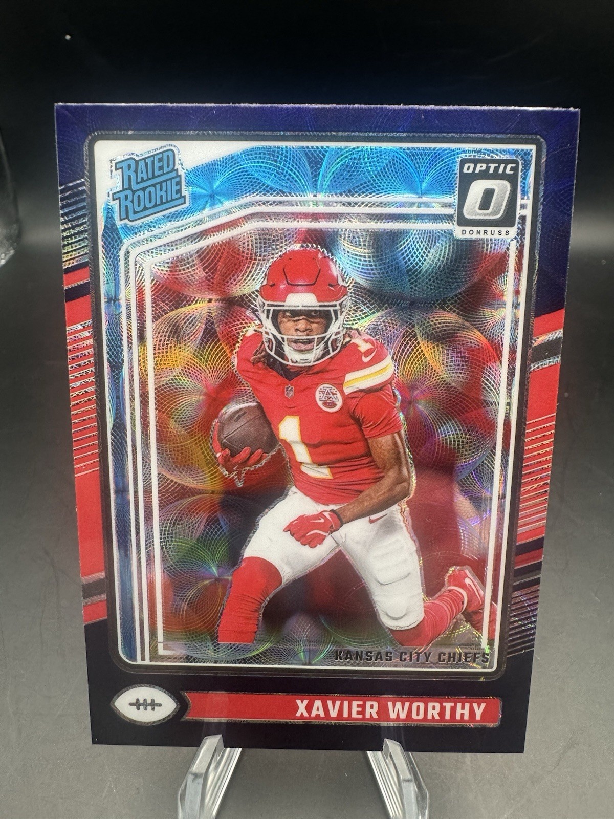 XAVIER WORTHY 2024 DONRUSS OPTIC RATED ROOKIE PURPLE SCOPE #300 RC