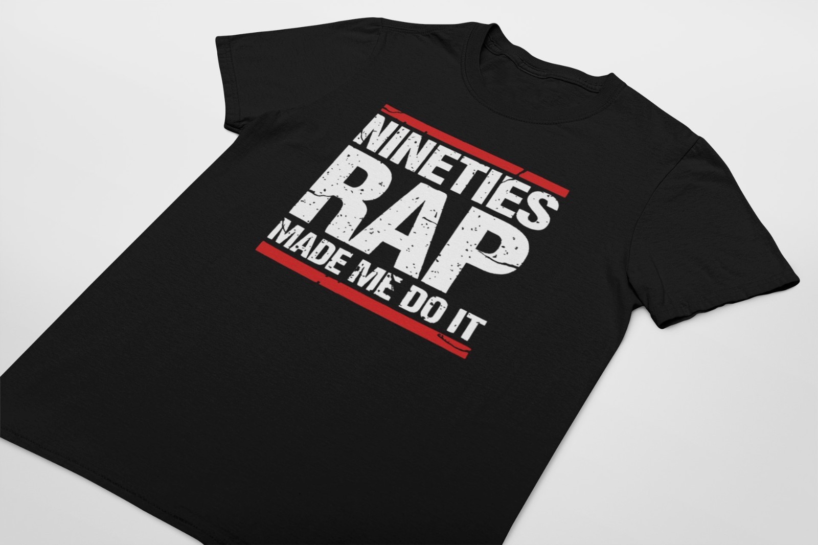 "Nineties Rap Made Me Do It" 90s Retro Vintage Women's Size Large T-Shirt image 2