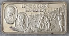 Vintage Lewis & Clark Expedition Greatest Events 1 Troy Oz .999 Fine Silver Bar