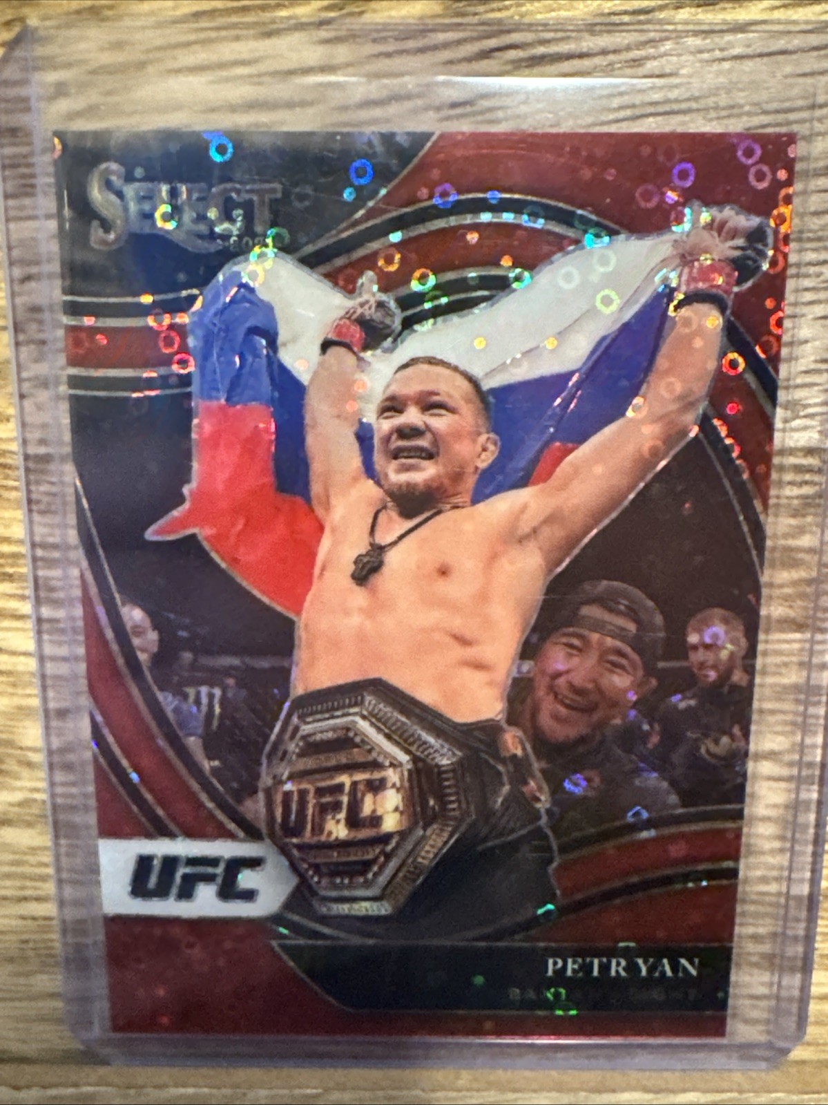  Petr Yan 2021 Panini Select UFC - Octagonside Red Disco Prizm #252 /199