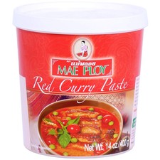 Pasta de Curry Rojo Mae Ploy, Auténtica Pasta de Curry Rojo Tailandés para Curry Tailandés y...