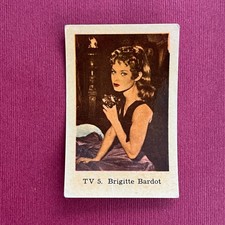 Vintage Brigitte Bardot Trading Card 1962 | Dutch Gum TV Set #5