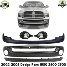 Front Bumper Primed Fog Lights Kit For 2002-2005 Dodge Ram 1500 2500 3500 Front Bumper Primed Fog Lights Kit For 2002-2005 Dodge Ram 1500 2500 3500