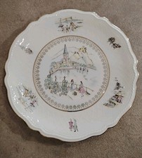 Bavaria Winterling Rhein piatto da dolce in porcellana Decorato design filo oro