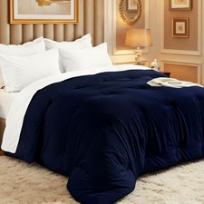 Comforters Queen Size All Season Quilted Bed Comforter Down Alternative Blue
