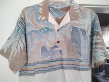 Vintage 80s Hawaiian Aloha Shirt Off Shore Tropical Mens Medium 