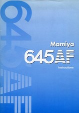 Mamiya 645AF Camera  Instruction Manual
