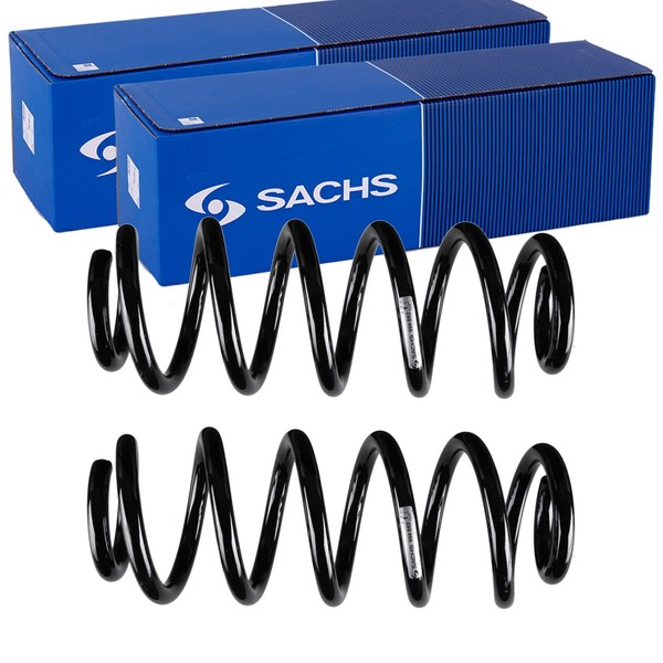 2X Sachs Fahrwerksfedern Hinten Passend FÜR Seat Leon VW Golf Links+Rechts-image