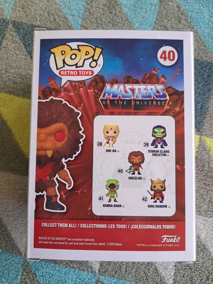 Grizzlor Pop 40 Flocked - Masters of the Universe MOTU Funko Pop! 2020 Vaulted - image 4 of 4