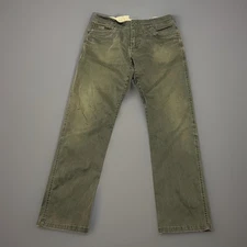 Kuhl Mens Green DLux Faded Worn In Patina Dye Distressed Hike Pants Size 34X32