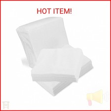 Disposable Dry Wipes, 50 Pack   Ultra Soft Non-Moistened Cleansing Cloths for Ad