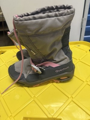 Quechua After-Ski Jr Quechua Arpenaz Snow 400 Girl Grey Boots Shoes US 3.5