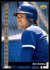 Ryne Sandberg 1993 Upper Deck #38 Cubs MLB READ FREE SHIPPING AutographDen