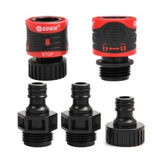 95210 Premium Garden Hose Quick Connect Set  5-Piece Snap  Lock Fittings with