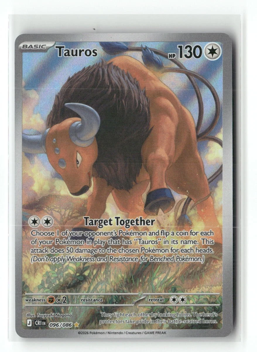 Tauros Pokemon Card for sale