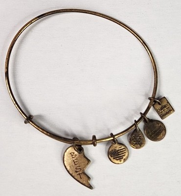 Alex And Ani ''Best'' of Best Friend Charm Bracelet Copper Tone w/ 4 other charms.